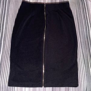 Long zippered skirt